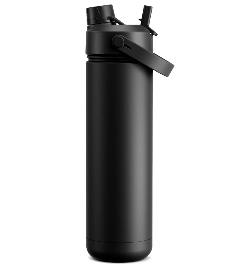 Dark Knight Stainless Steel Insulated Water Bottle with 2-in-1 Straw & Spout Lid – 26oz