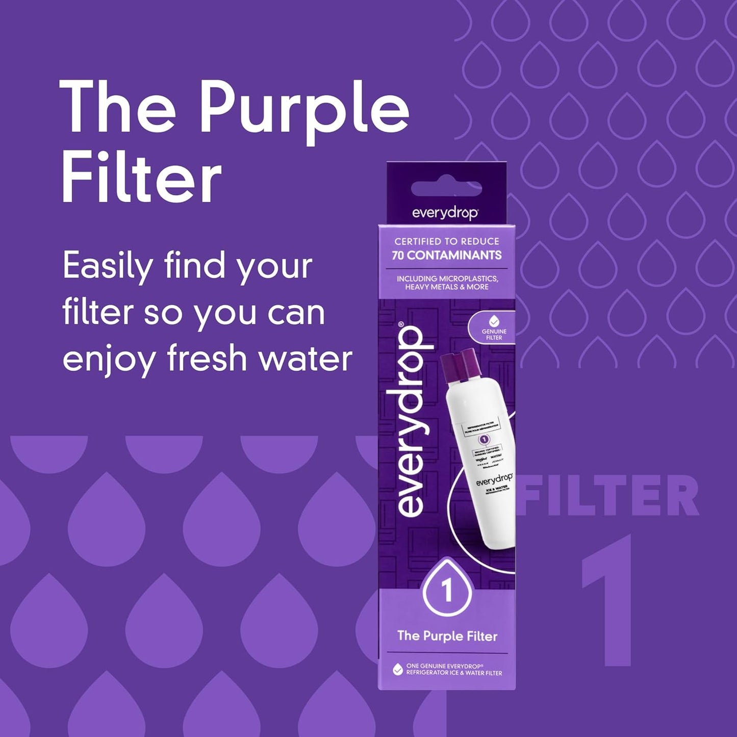 EDR1RXD1 - everydrop by Whirlpool Ice and Water Refrigerator Filter 1