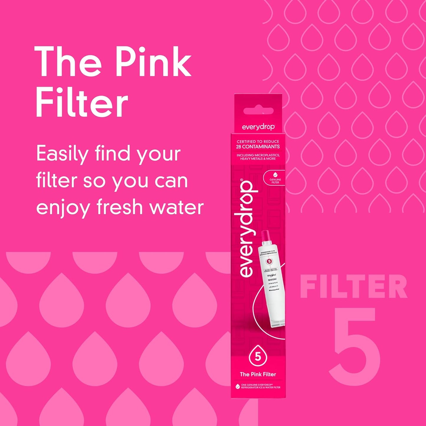 EDR5RXD1 - everydrop by Whirlpool Ice and Water Refrigerator Filter 5