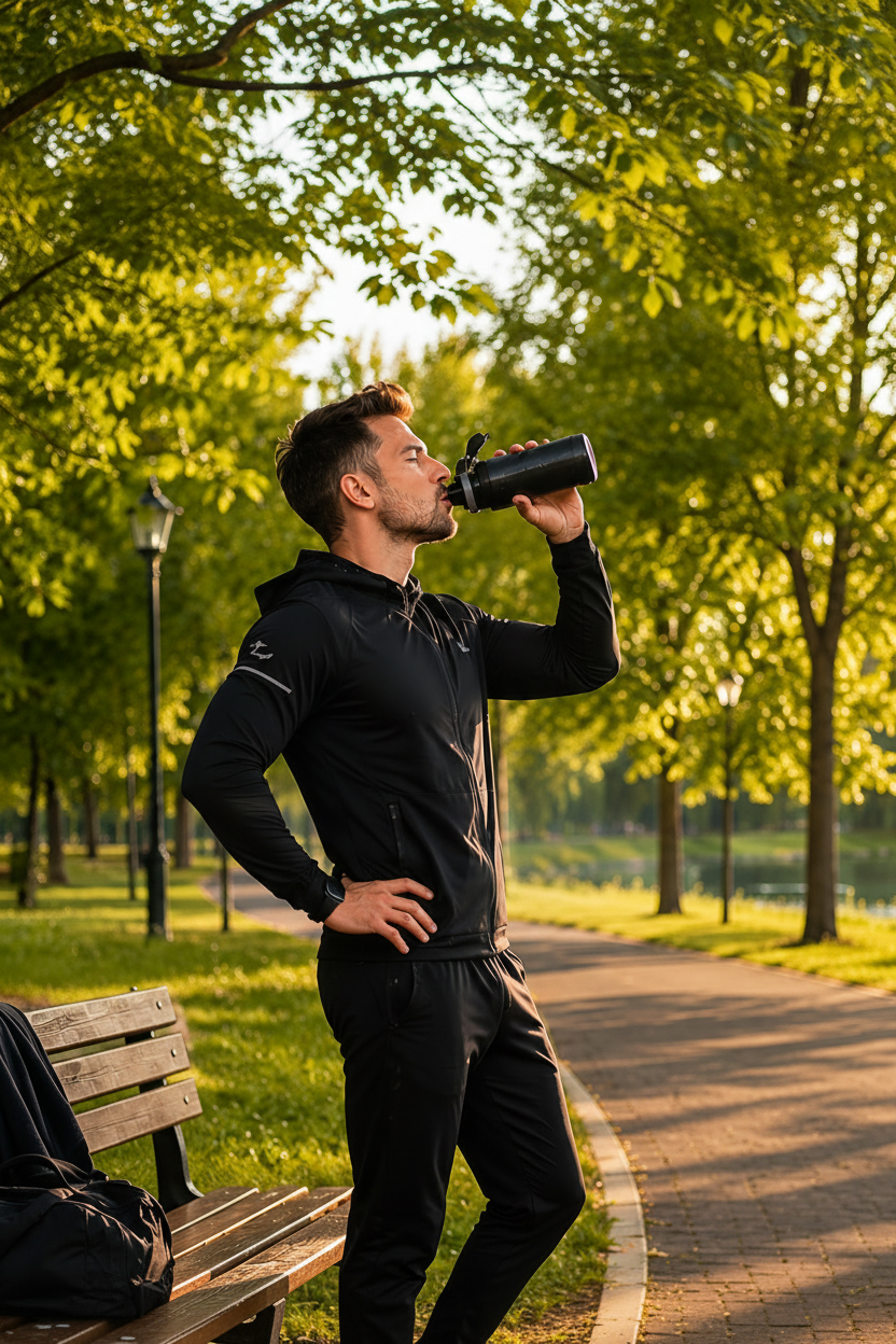Mobile — Man in park